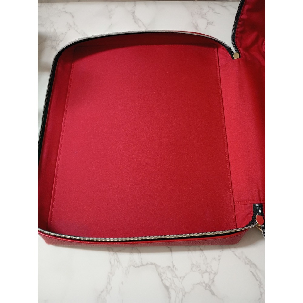 ESTEE LAUDER Red Playing Cards "Solitaire" Cosmetic Train Case - EUC - Picture 7 of 7